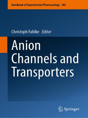 cover image of Anion Channels and Transporters